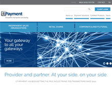 Tablet Screenshot of ct-payment.com